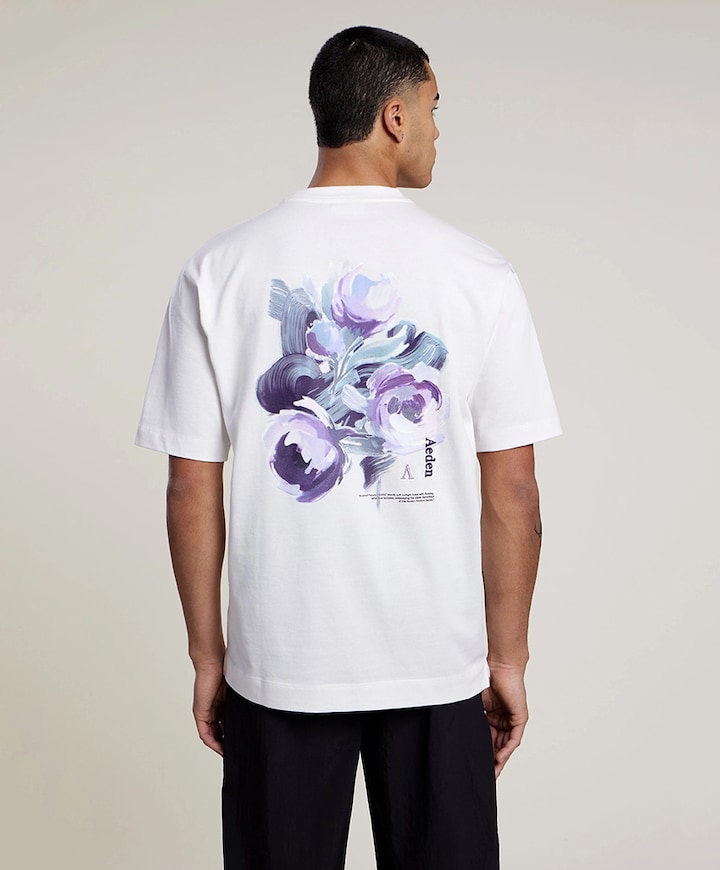 Heren T-shirt ecru
