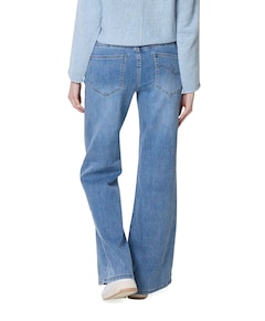 Brielle Flare Denim light stone dames jeans blauw