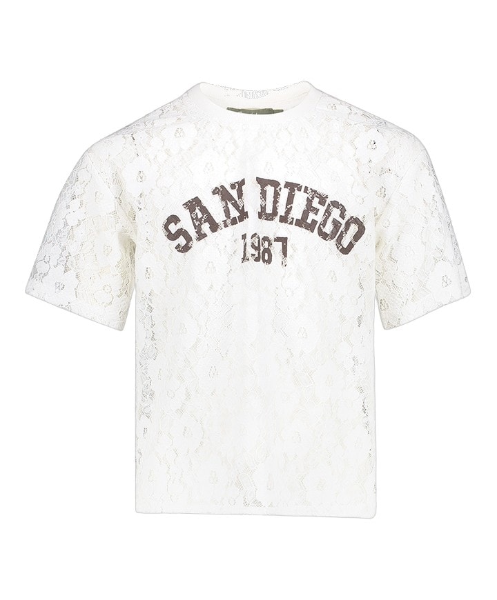 Meisjes T-shirt ecru