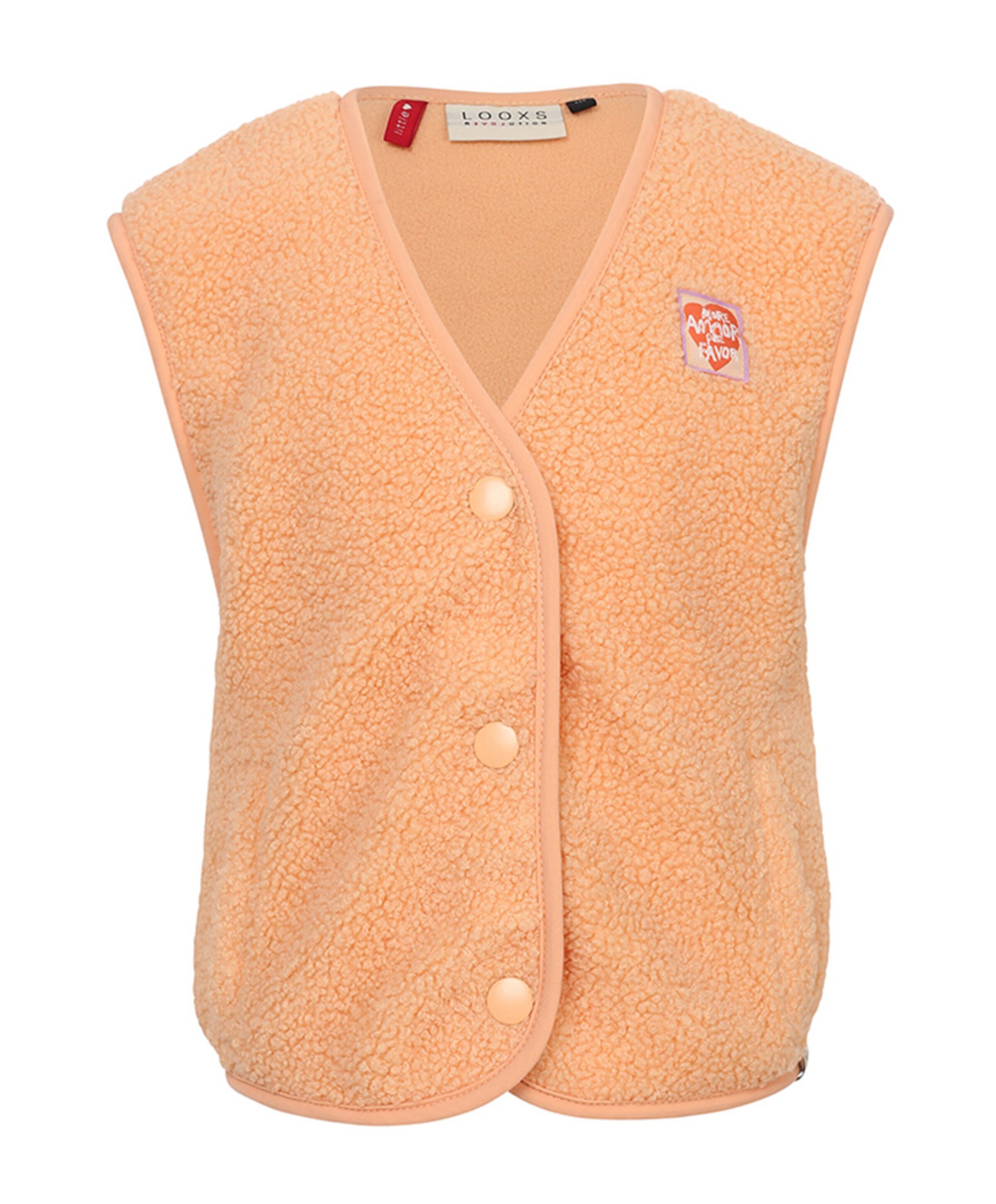 Meisjes gilet oranje