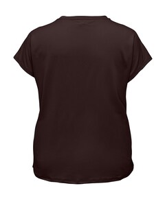 Dames plussize t-shirt bruin