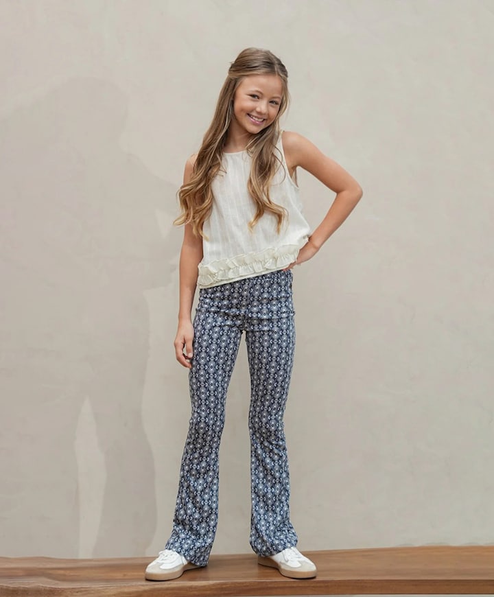 Floor meisjes broek blauw