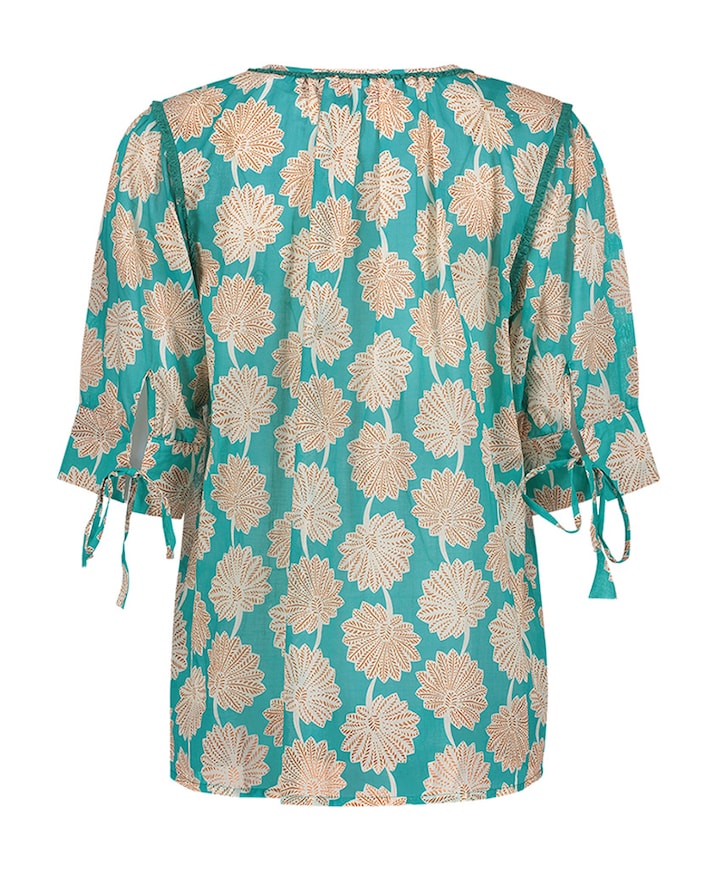Dames blouse blauw