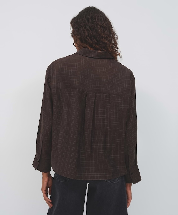 Dames blouse bruin