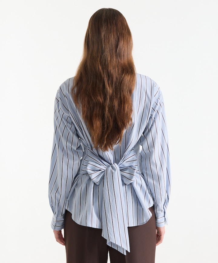 Dames blouse blauw
