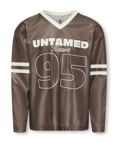 Meisjes longsleeve bruin