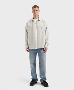 Heren overshirt beige