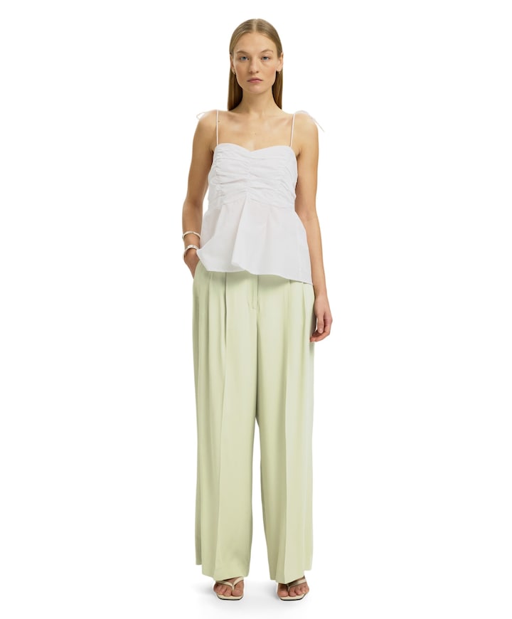 SLFEXTRA WIDE ELLIE HW dames pantalon geel
