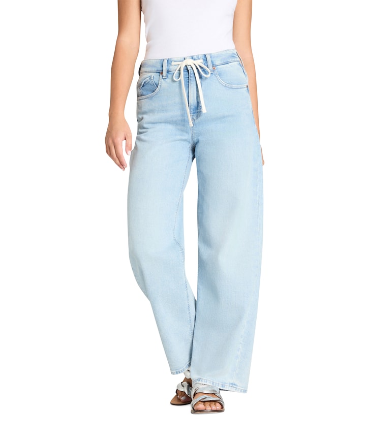 Baggy dames jeans blauw