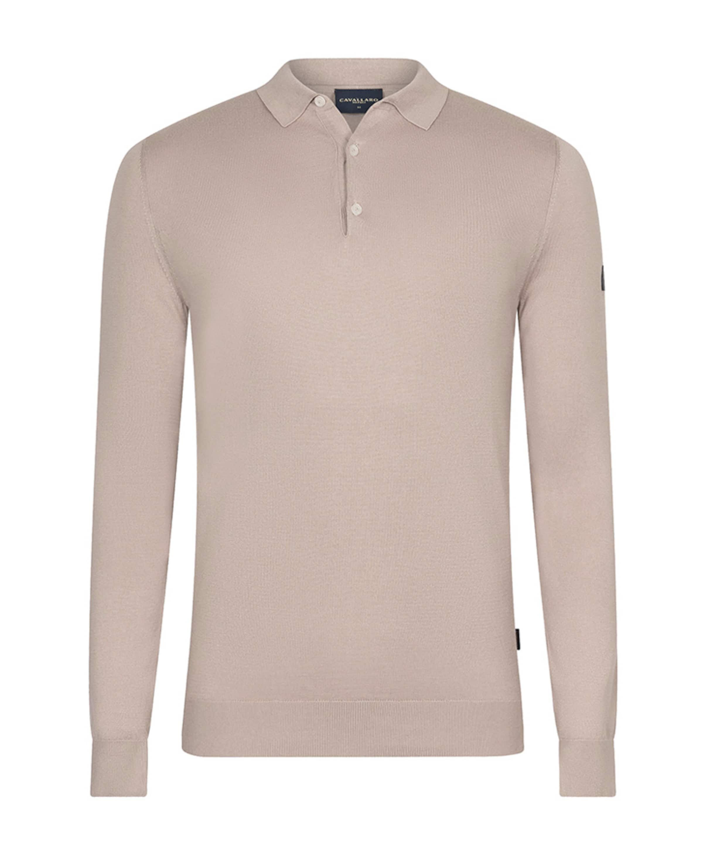 Heren polo beige
