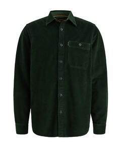 Heren overhemd lange mouw groen