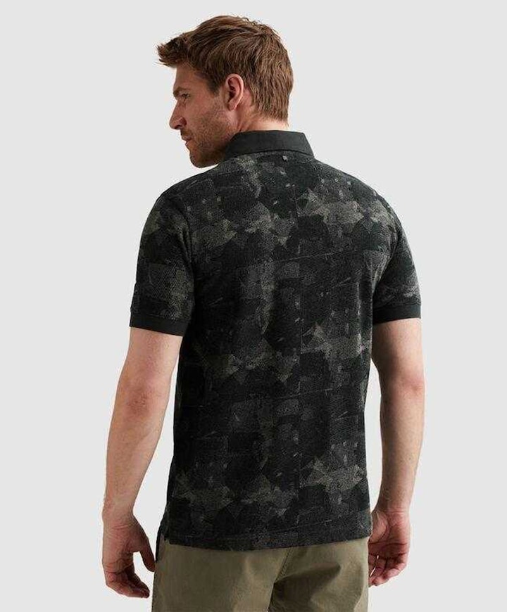 Heren polo grijs