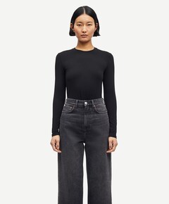 Dames longsleeve zwart