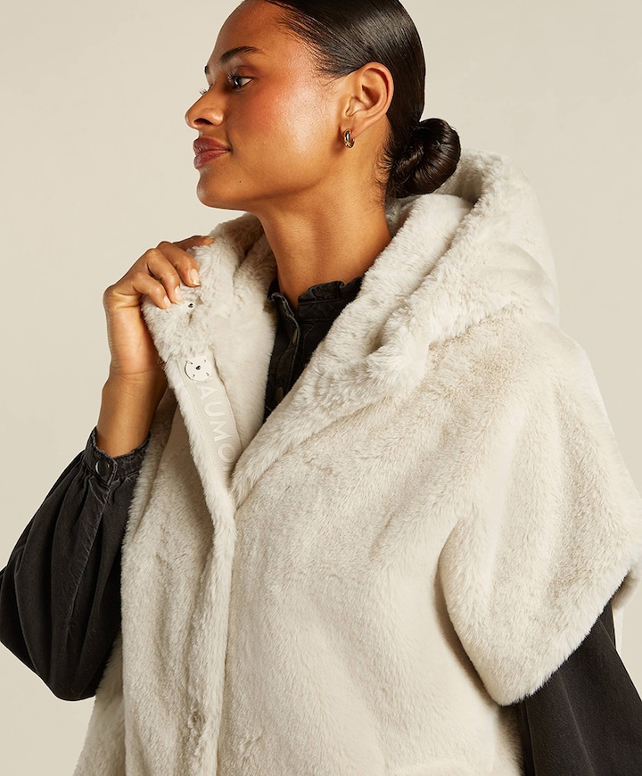 Dames bodywarmer ecru