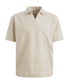 Heren polo beige