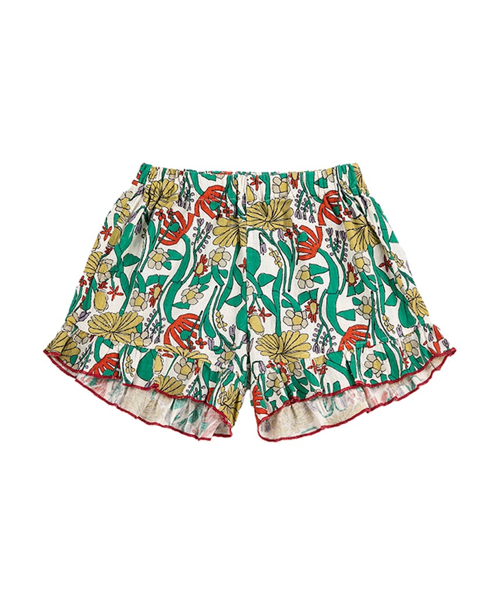 Color Herbalist all over woven meisjes korte broek multicolor