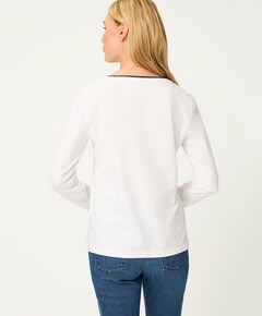 Dames longsleeve ecru