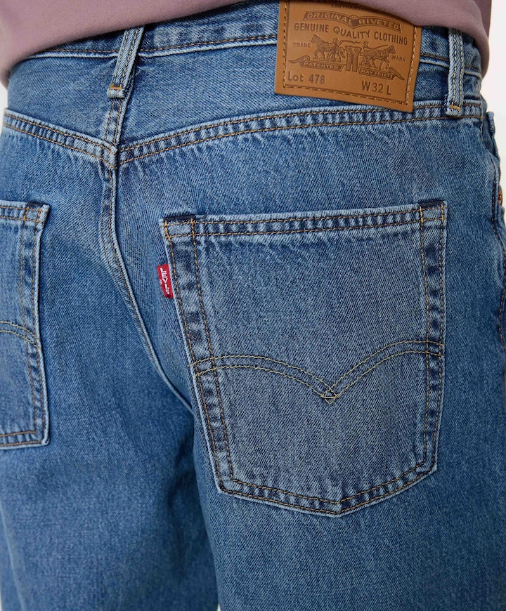 478 Baggy heren korte broek blauw