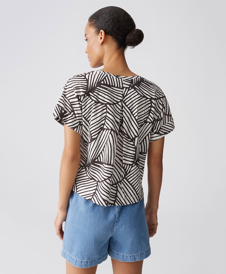 Dames T-shirt bruin