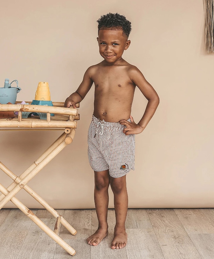 Jongens zwemshort beige