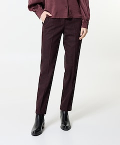 Zigarette Straight dames broek bordeaux