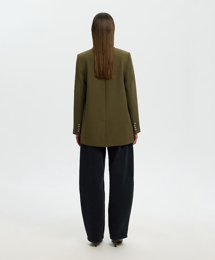 Dames blazer groen