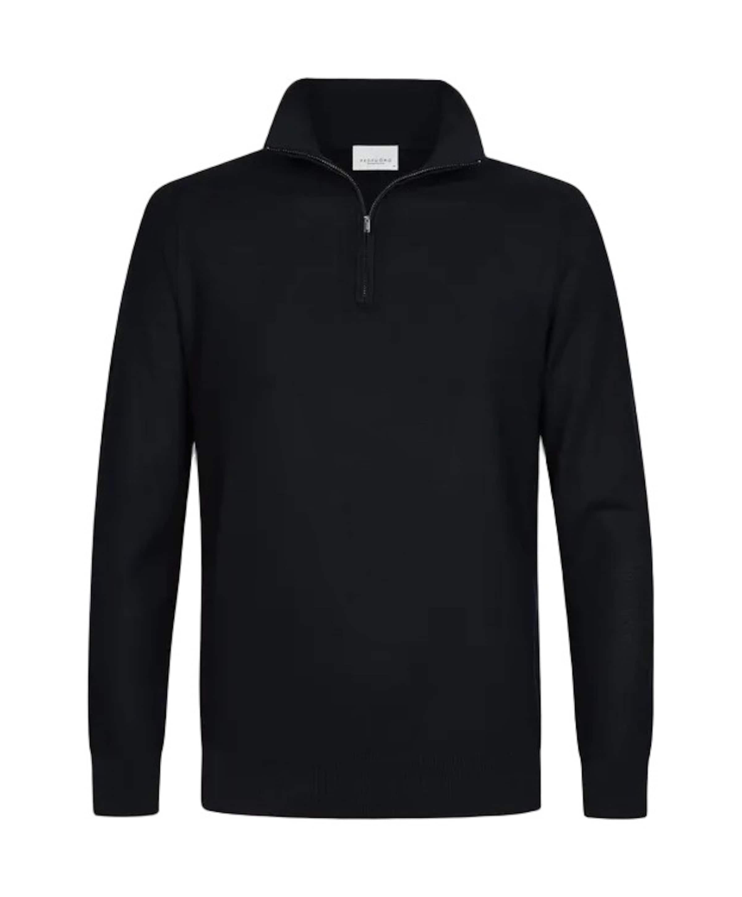Heren trui met rits blauw