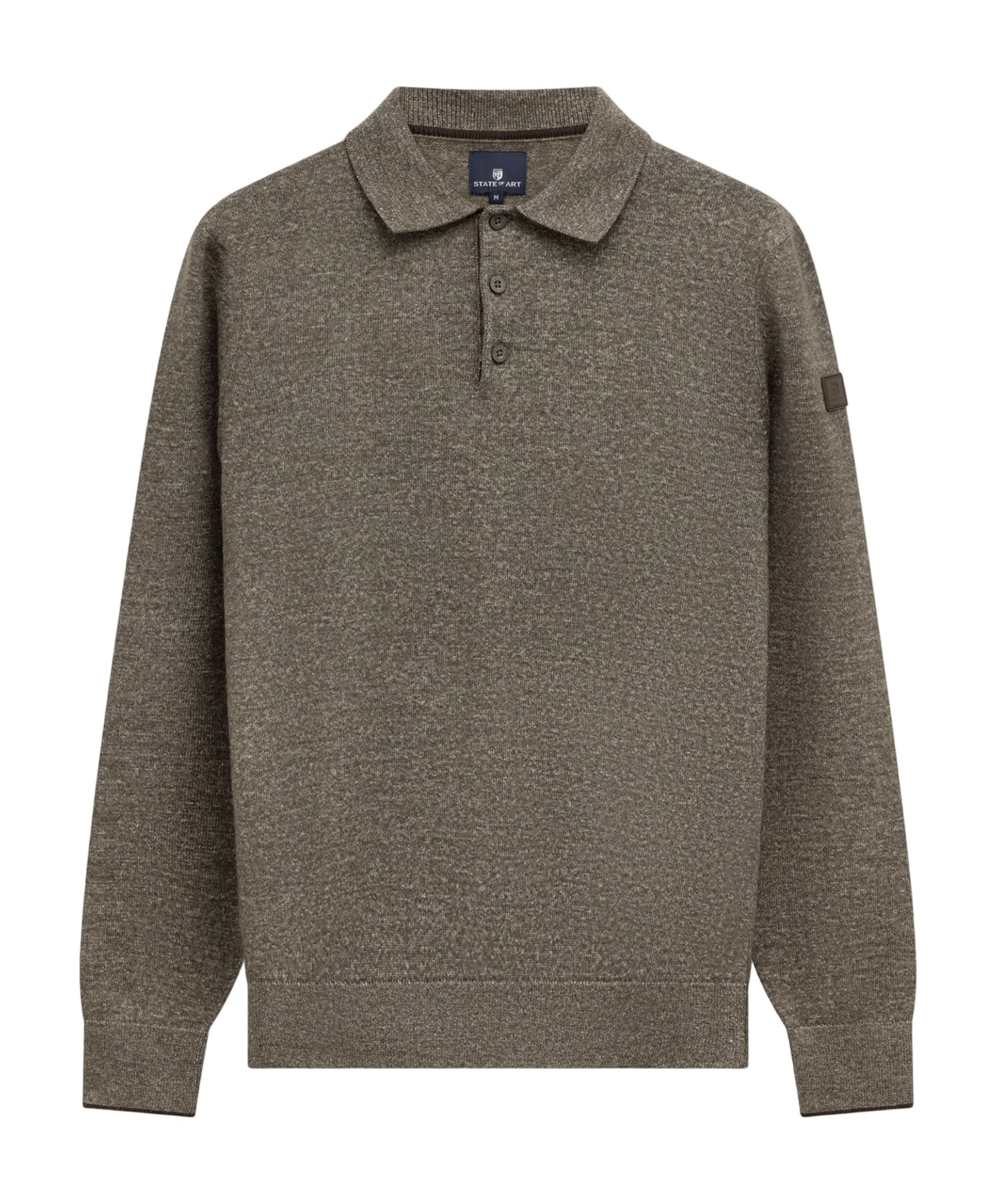 Heren polo bruin