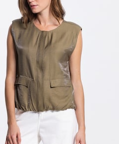 Dames gilet groen