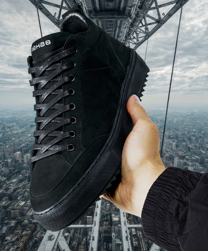 CRAIG NUB heren sneakers zwart