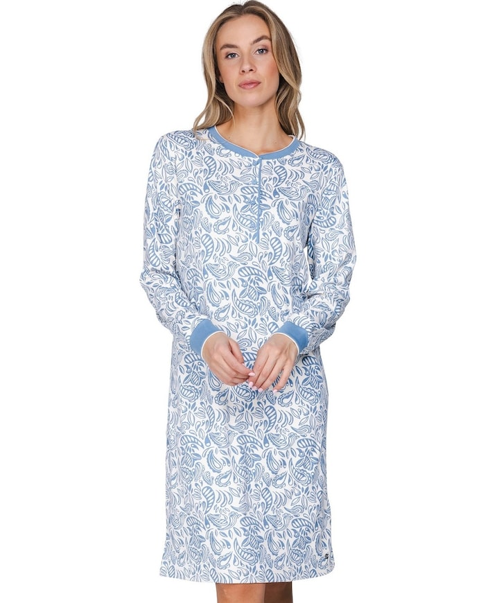 Dames nachthemd blauw