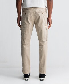 Tristan Slim Sateen Cargo heren broek beige
