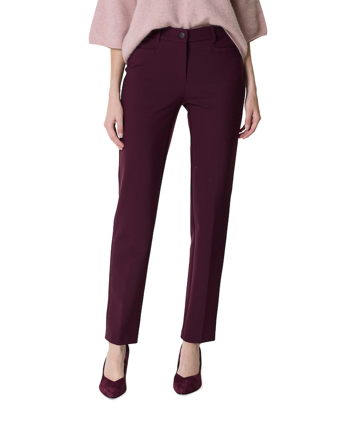 Jenny Smart dames broek bordeaux