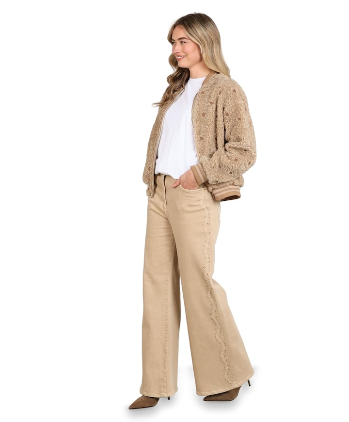 Tessa Strass dames broek beige