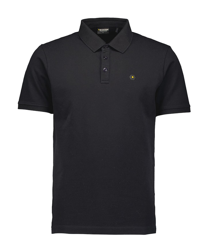 Heren polo zwart