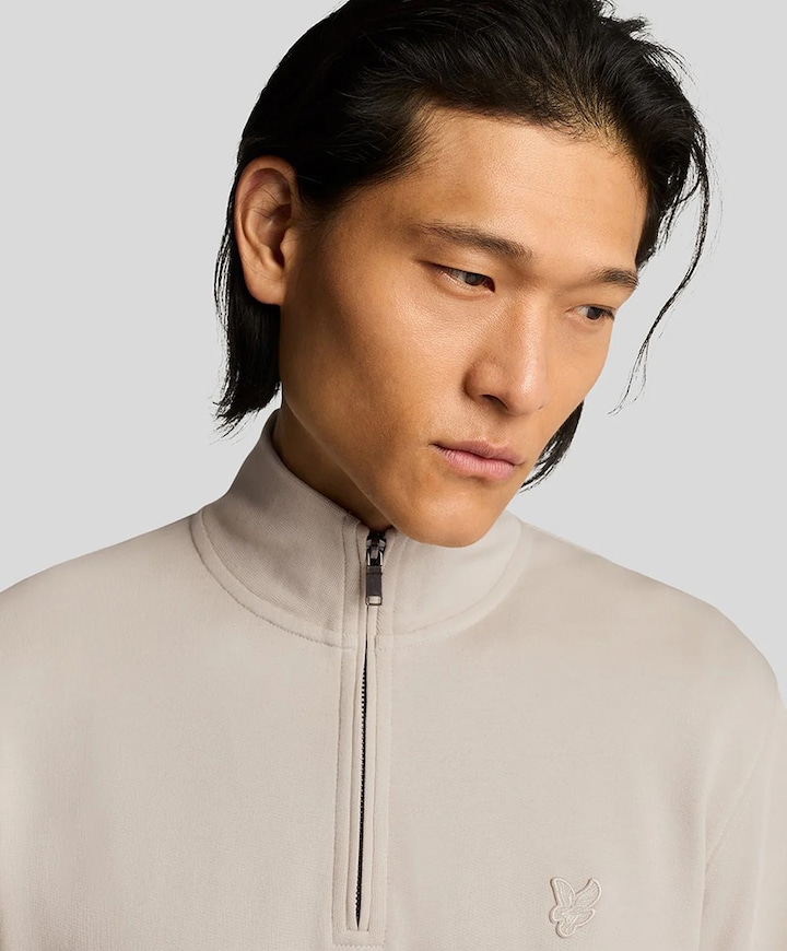 Sweater met rits beige