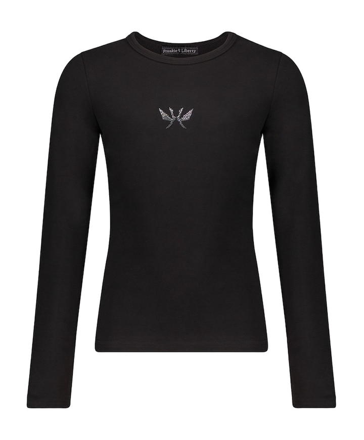 Meisjes longsleeve zwart
