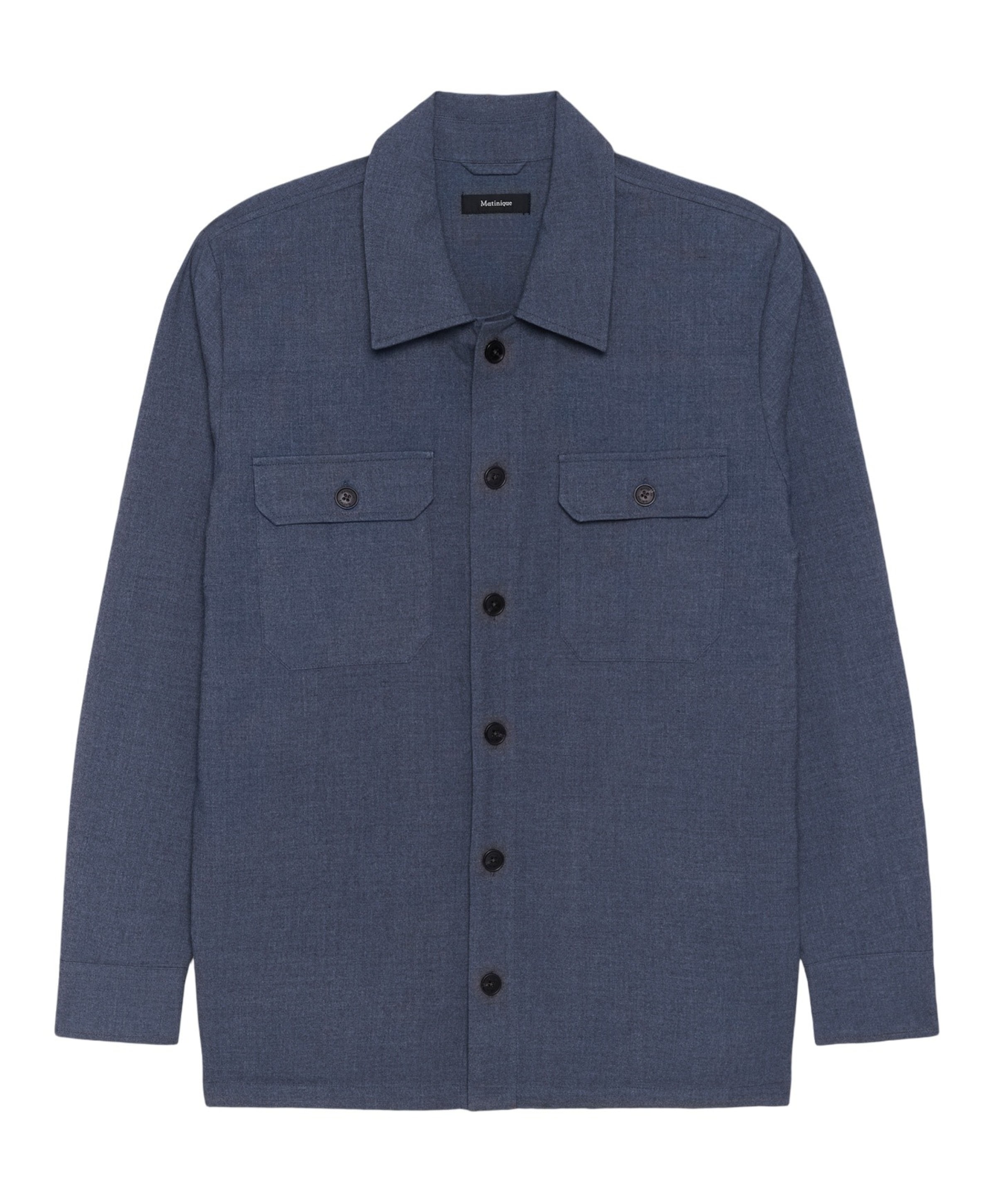 Heren overshirt blauw