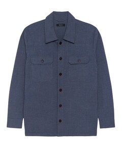 Heren overshirt blauw