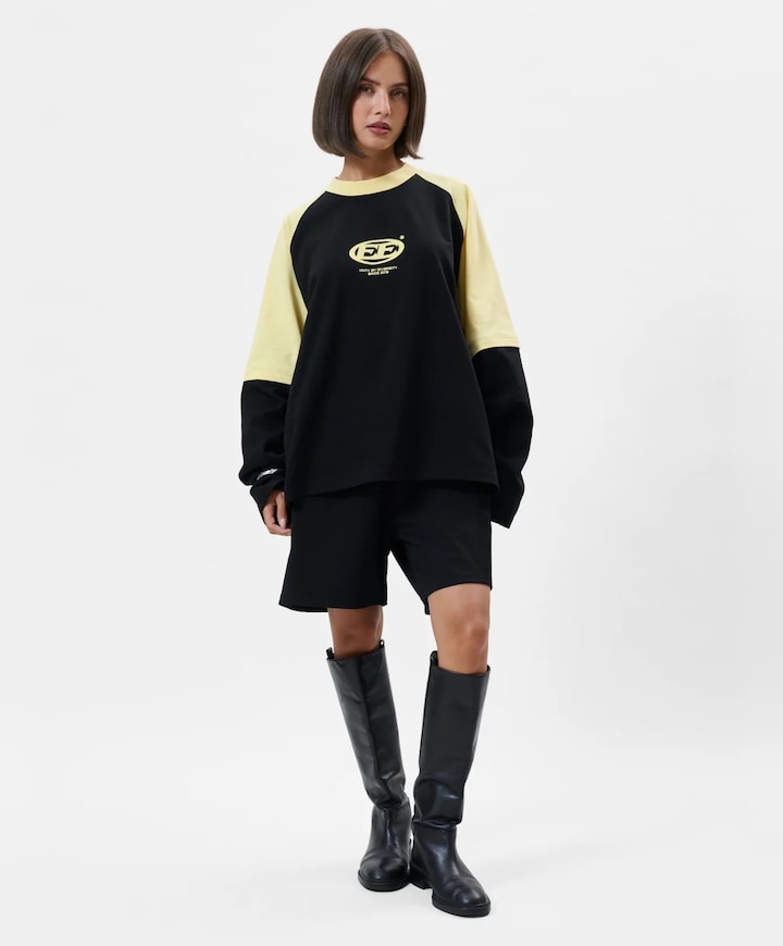Uniseks longsleeve zwart