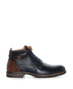 Conley  heren veterboots blauw