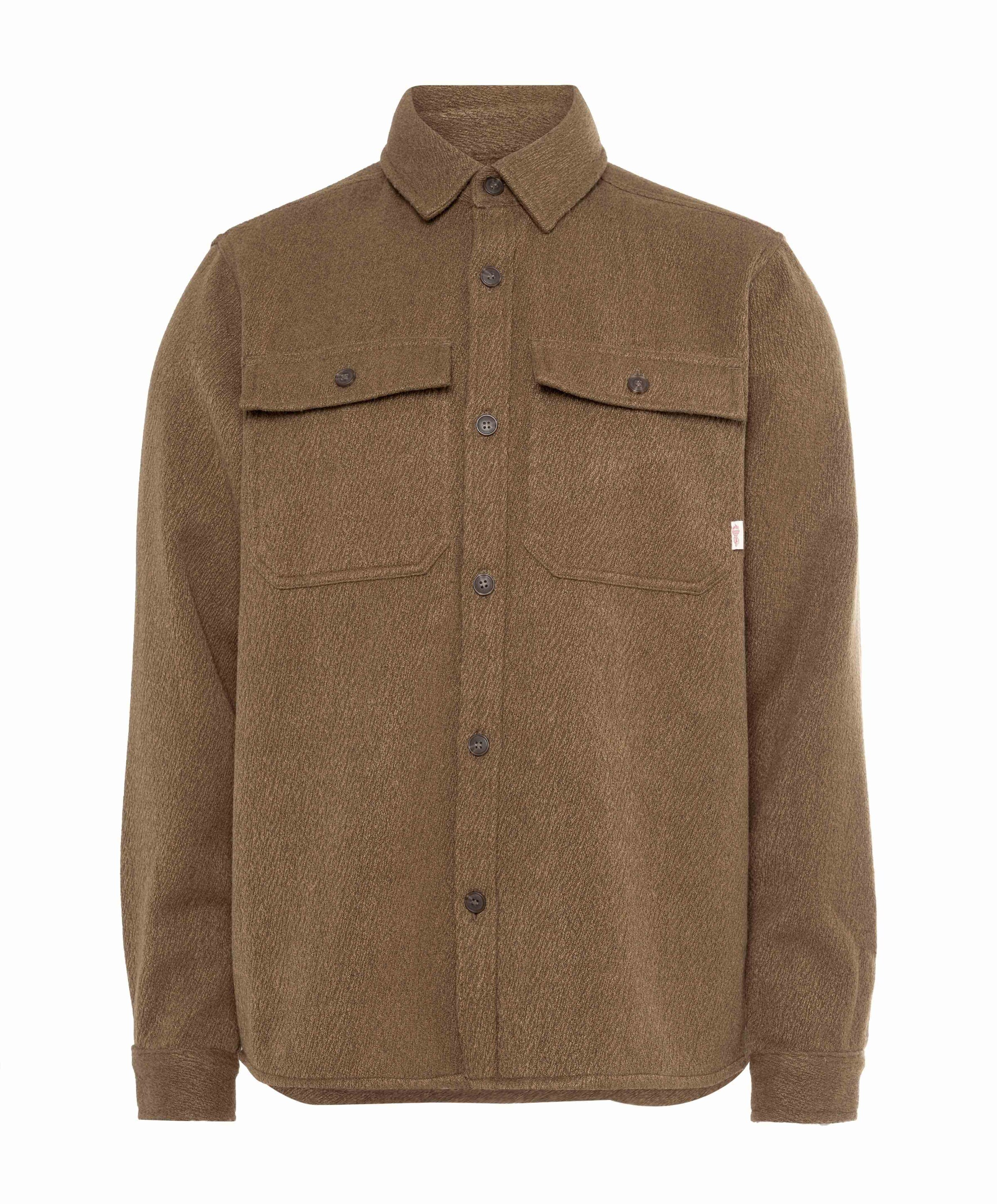 Heren overshirt bruin