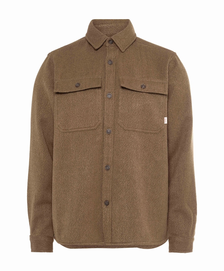Heren overshirt bruin