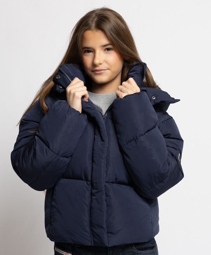 Meisjes jas blauw