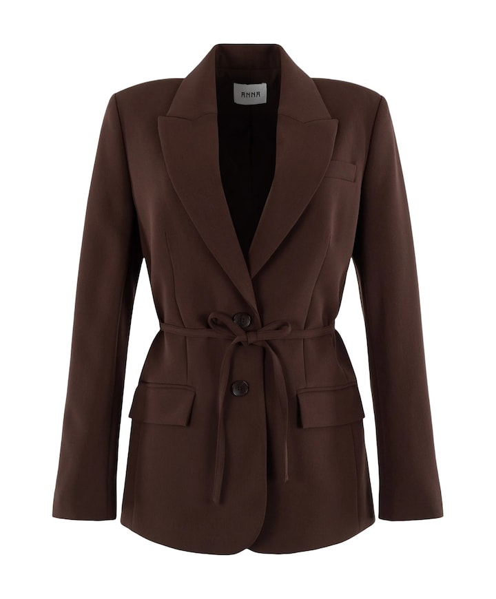 Dames blazer bruin