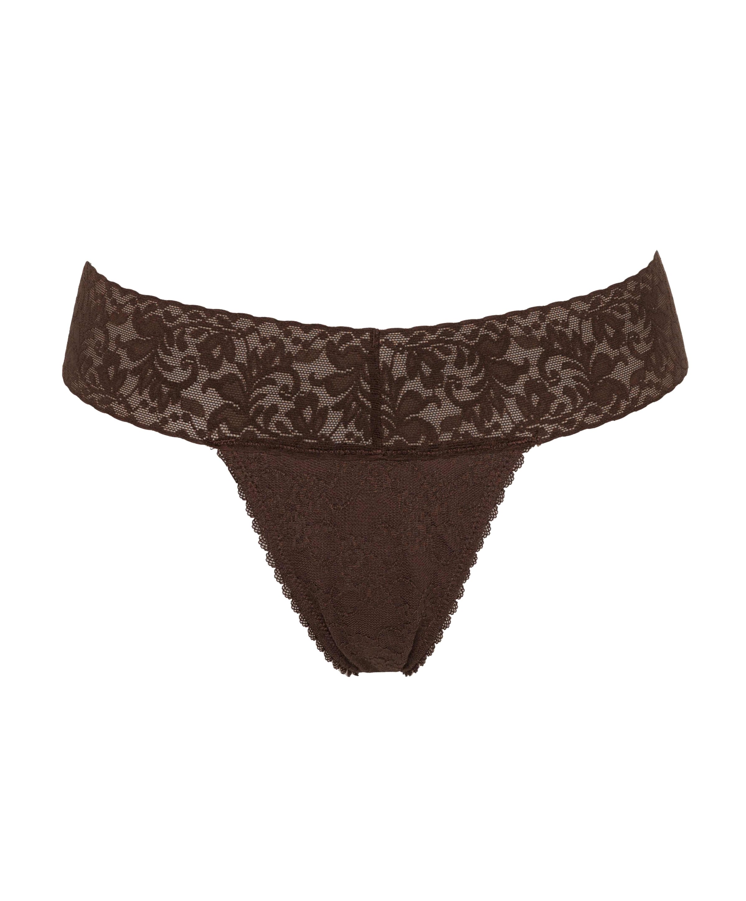 Dames string bruin