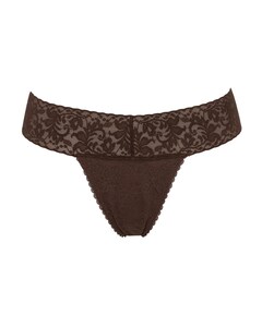 Dames string bruin