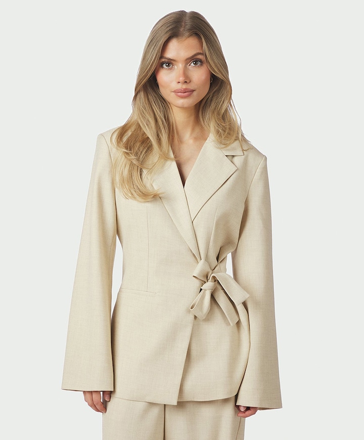 Dames blazer beige