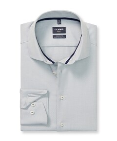 Heren overhemd lange mouw groen