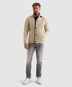 Heren vest ecru